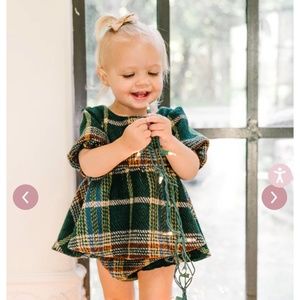 Ivy City Co. Baby Holly Plaid Dress Set